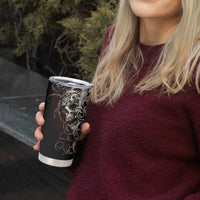 Skull Tumbler Cup Silver Warrior Royal - Wonder Print Shop