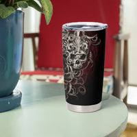 Skull Tumbler Cup Silver Warrior Royal - Wonder Print Shop