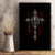 Skull Canvas Wall Art Head Skeleton Cross Skull - Wonder Print Shop