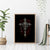 Skull Canvas Wall Art Head Skeleton Cross Skull - Wonder Print Shop