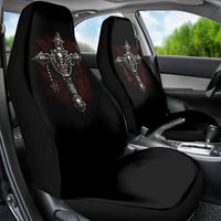 Skull Car Seat Cover Head Skeleton Cross Skull - Wonder Print Shop