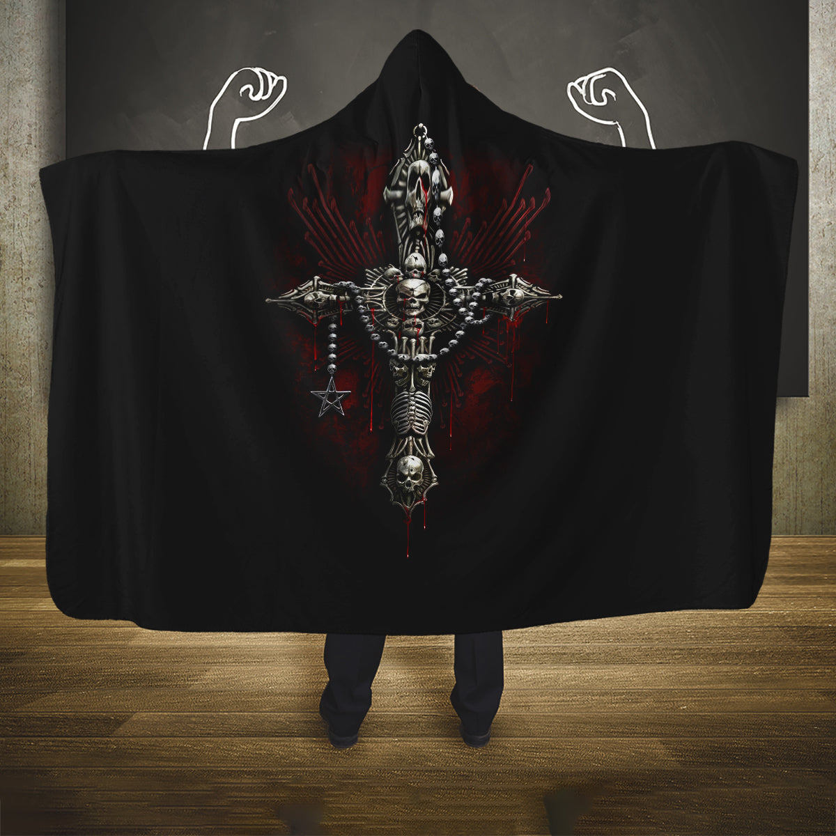 skull-hooded-blanket-head-skeleton-cross-skull
