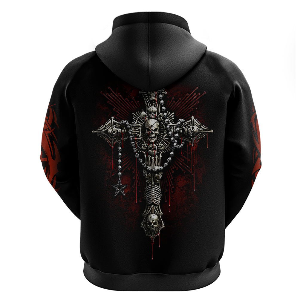 Skull Hoodie Head Skeleton Cross Skull - Wonder Print Shop