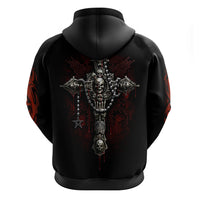 Skull Hoodie Head Skeleton Cross Skull - Wonder Print Shop