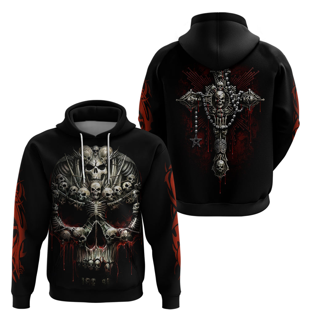 Skull Hoodie Head Skeleton Cross Skull - Wonder Print Shop