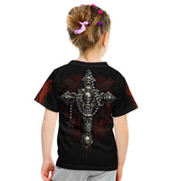 Skull Kid T Shirt Head Skeleton Cross Skull - Wonder Print Shop