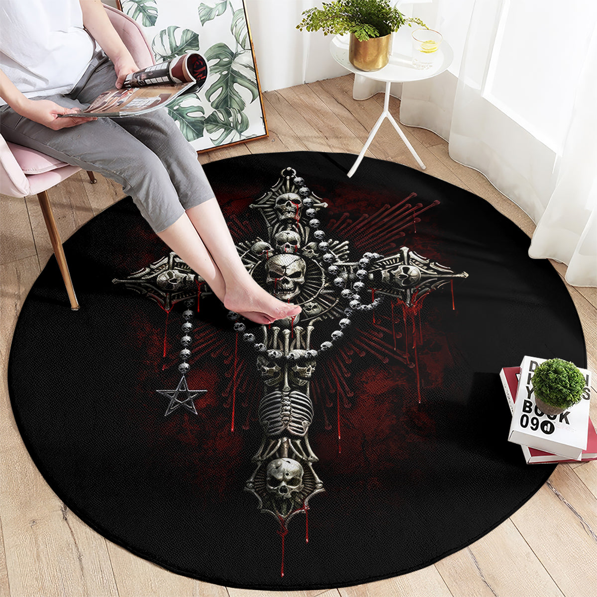 skull-round-carpet-head-skeleton-cross-skull