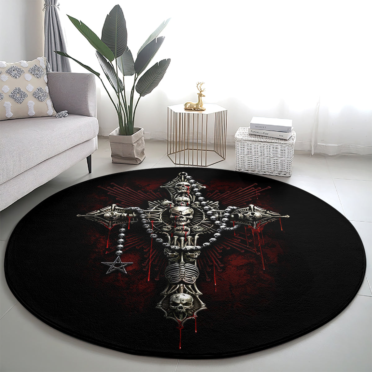 skull-round-carpet-head-skeleton-cross-skull