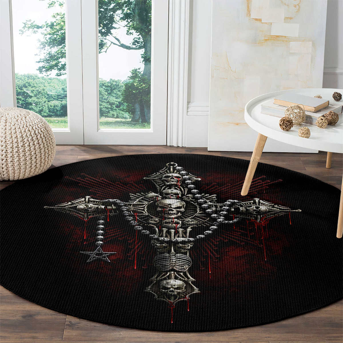 skull-round-carpet-head-skeleton-cross-skull