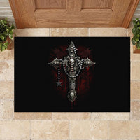 Skull Rubber Doormat Head Skeleton Cross Skull - Wonder Print Shop