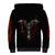 Skull Sherpa Hoodie Head Skeleton Cross Skull - Wonder Print Shop