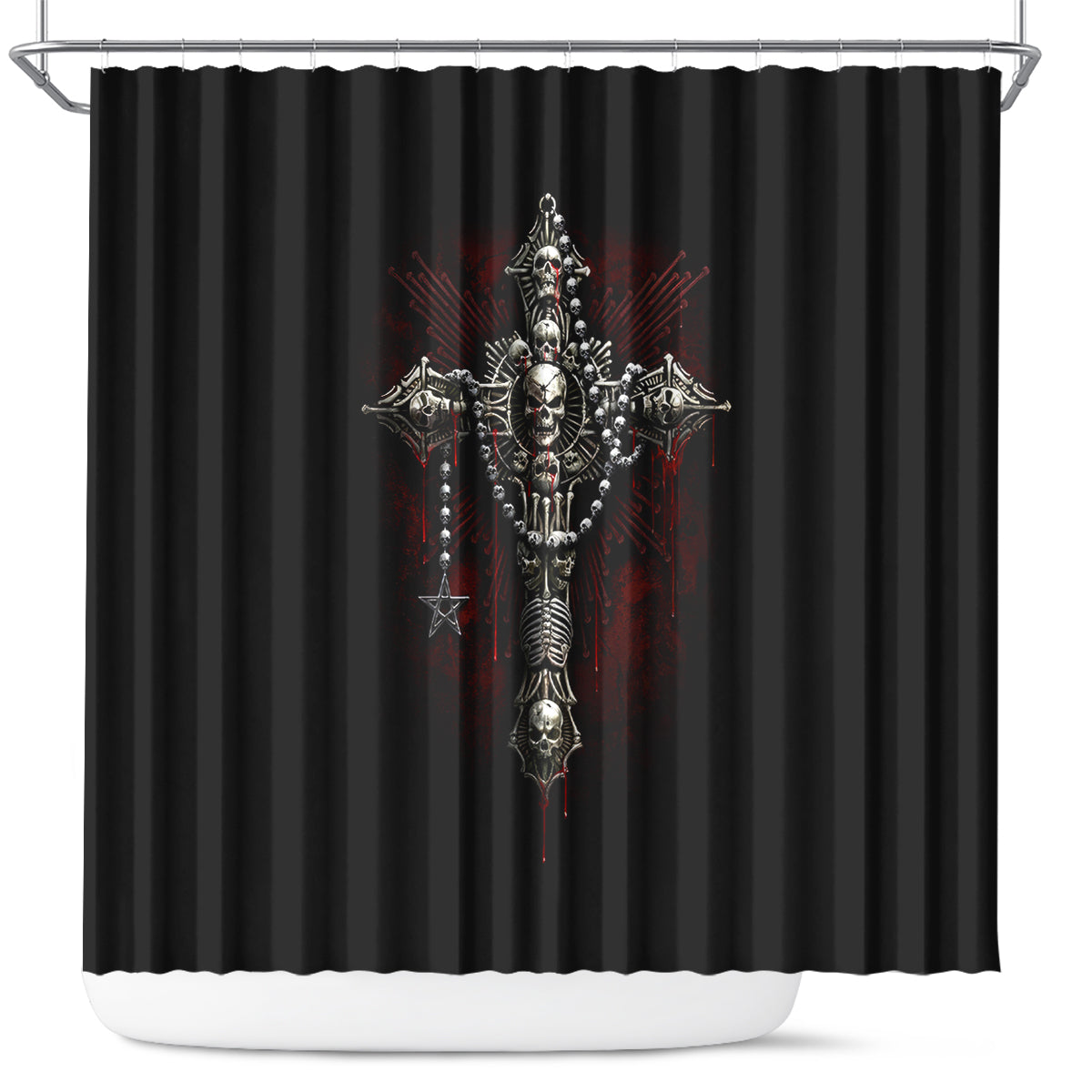 skull-shower-curtain-head-skeleton-cross-skull