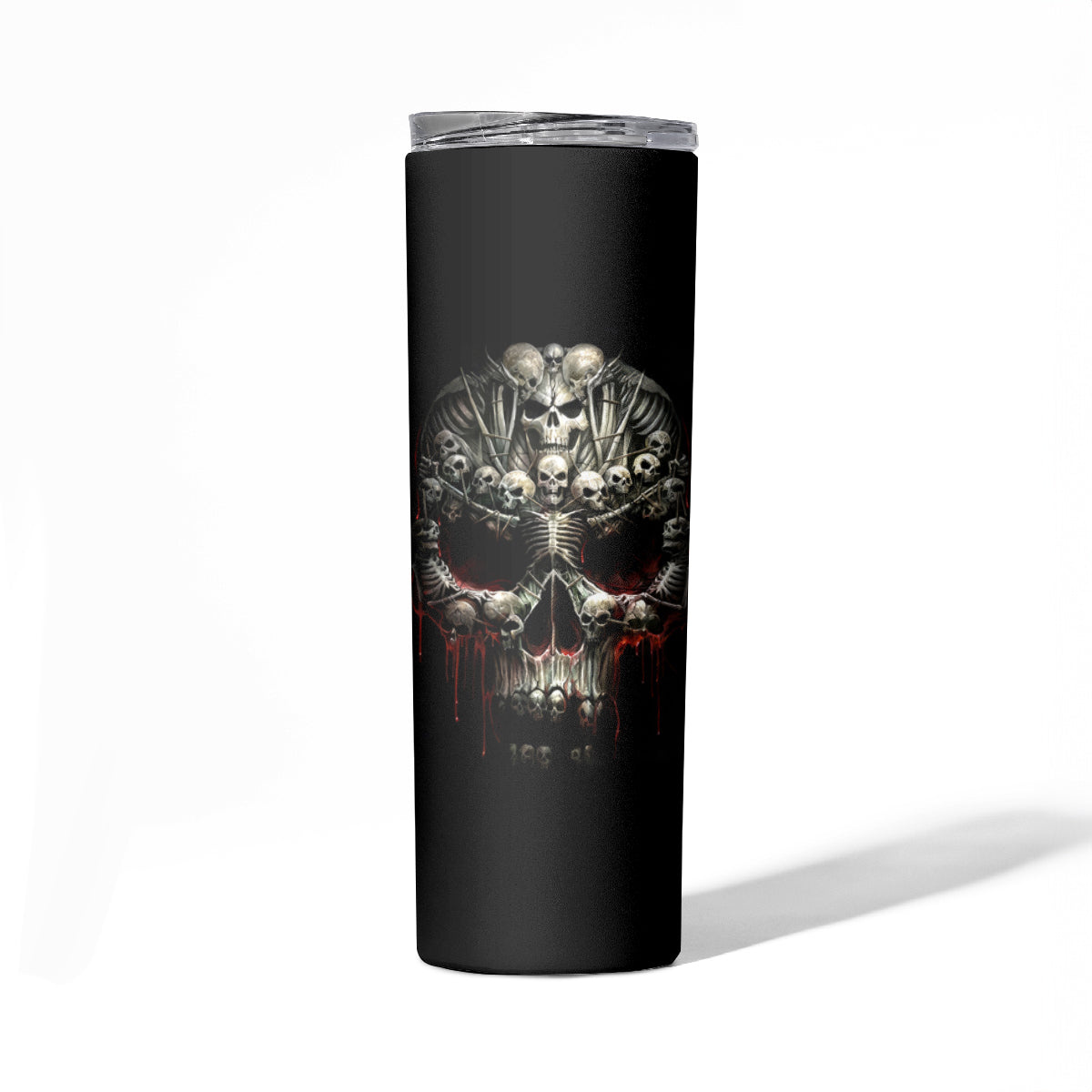 Skull Skinny Tumbler Head Skeleton Cross Skull - Wonder Print Shop