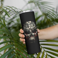 Skull Skinny Tumbler Head Skeleton Cross Skull - Wonder Print Shop