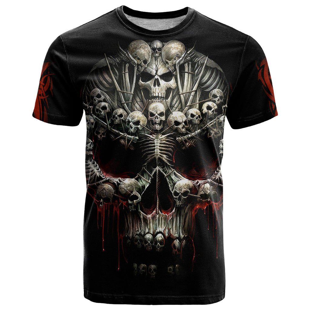 Skull T Shirt Head Skeleton Cross Skull - Wonder Print Shop