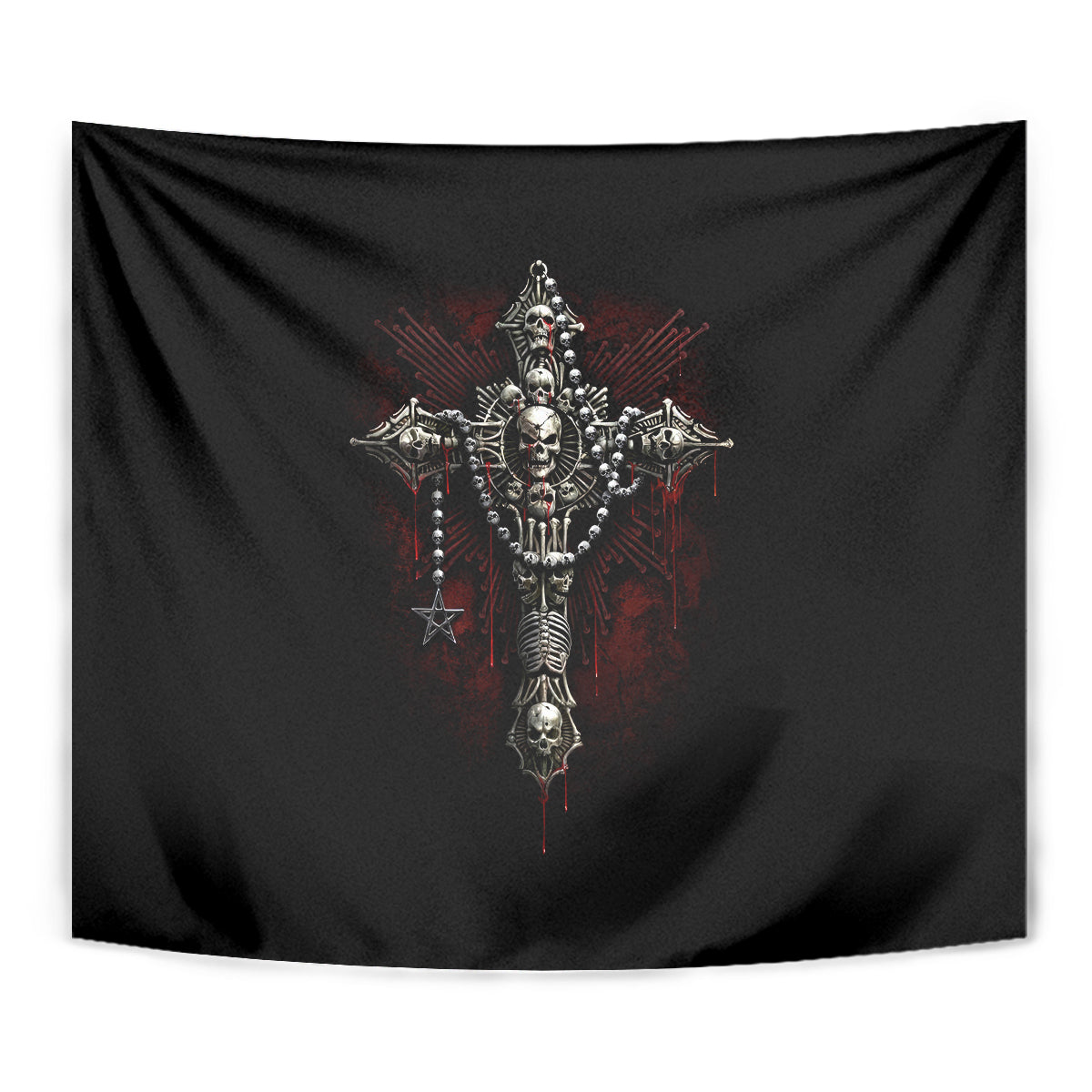 Skull Tapestry Head Skeleton Cross Skull - Wonder Print Shop