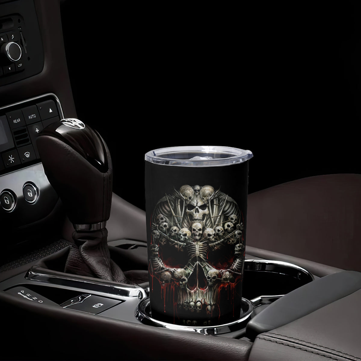 Skull Tumbler Cup Head Skeleton Cross Skull - Wonder Print Shop