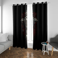 Skull Window Curtain Head Skeleton Cross Skull - Wonder Print Shop