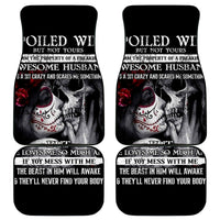 Skull Car Mats Skull Girl Spoiled Wife - Wonder Print Shop