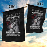 Skull Garden Flag Skull Girl Spoiled Wife - Wonder Print Shop