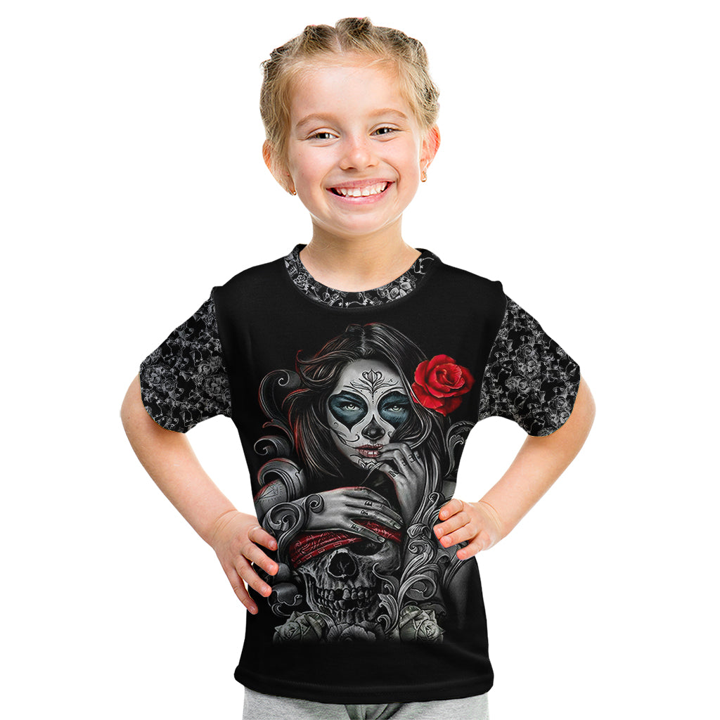 Skull Kid T Shirt Skull Girl Spoiled Wife - Wonder Print Shop