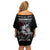 Skull Off Shoulder Short Dress Skull Girl Spoiled Wife - Wonder Print Shop