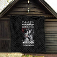 Skull Quilt Skull Girl Spoiled Wife - Wonder Print Shop