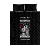 Skull Quilt Bed Set Skull Girl Spoiled Wife - Wonder Print Shop