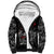Skull Sherpa Hoodie Skull Girl Spoiled Wife - Wonder Print Shop