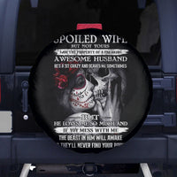 Skull Spare Tire Cover Skull Girl Spoiled Wife - Wonder Print Shop