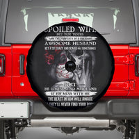 Skull Spare Tire Cover Skull Girl Spoiled Wife - Wonder Print Shop
