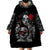 Skull Wearable Blanket Hoodie Skull Girl Spoiled Wife - Wonder Print Shop