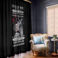 Skull Window Curtain Skull Girl Spoiled Wife - Wonder Print Shop
