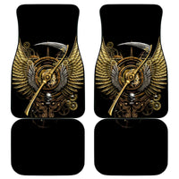 Skull Car Mats Golden Skull Steampunk - Wonder Print Shop