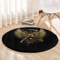 skull-round-carpet-golden-skull-steampunk