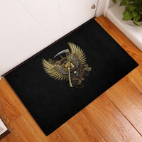 Skull Rubber Doormat Golden Skull Steampunk - Wonder Print Shop