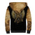 Skull Sherpa Hoodie Golden Skull Steampunk - Wonder Print Shop