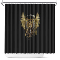 skull-shower-curtain-golden-skull-steampunk