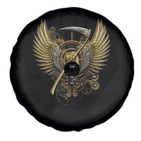 Skull Spare Tire Cover Golden Skull Steampunk - Wonder Print Shop