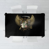 Skull Tablecloth Golden Skull Steampunk - Wonder Print Shop