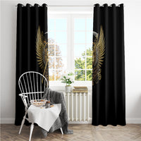 Skull Window Curtain Golden Skull Steampunk - Wonder Print Shop