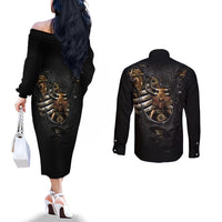 skull-couples-matching-off-the-shoulder-long-sleeve-dress-and-long-sleeve-button-shirts-skeleton-steampunk-heart-inside
