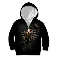 Skull Kid Hoodie Skeleton Steampunk Heart Inside - Wonder Print Shop