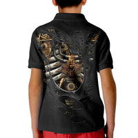 Skull Kid Polo Shirt Skeleton Steampunk Heart Inside - Wonder Print Shop