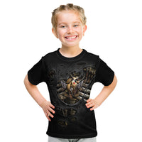 Skull Kid T Shirt Skeleton Steampunk Heart Inside - Wonder Print Shop