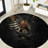 skull-round-carpet-skeleton-steampunk-heart-inside