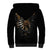 Skull Sherpa Hoodie Skeleton Steampunk Heart Inside - Wonder Print Shop