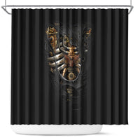 skull-shower-curtain-skeleton-steampunk-heart-inside