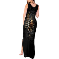 Skull Tank Maxi Dress Skeleton Steampunk Heart Inside - Wonder Print Shop