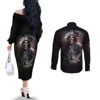 skull-couples-matching-off-the-shoulder-long-sleeve-dress-and-long-sleeve-button-shirts-skull-grim-time-reaper